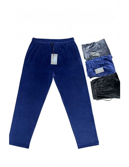 Spodnie damskie welurowe dresowe plus size 2XL-7XL KW033