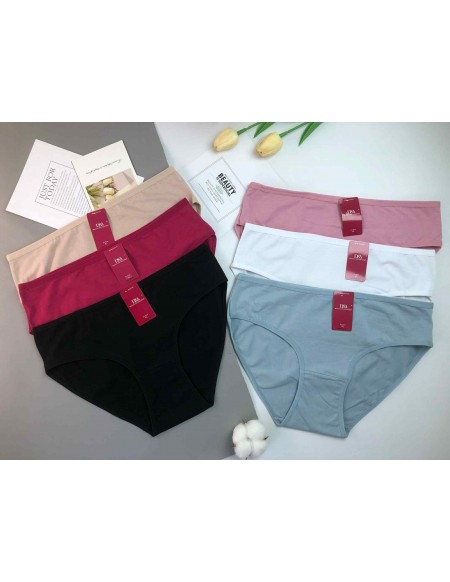 Majtki damskie bawełniane klasyczne XL-3XL MCT01