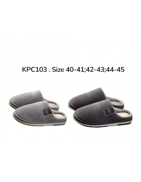 Klapki Męskie Zimowe KPC103