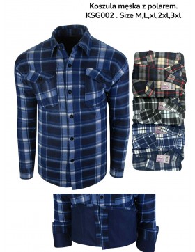 Koszula męskie z Polarem KSG002