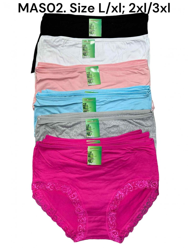 Majtki Damskie bambusowe L-2XL MAS02