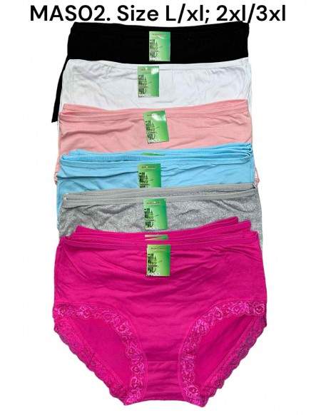 Majtki Damskie bambusowe L-2XL MAS02