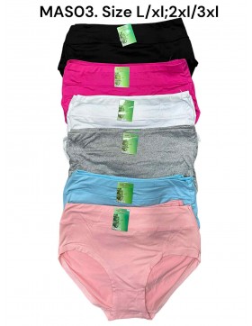 Majtki Damskie Wysoki Stan L-2XL MAS03