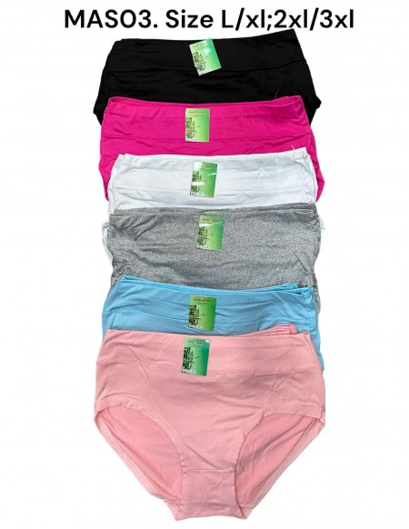 Majtki Damskie Wysoki Stan L-2XL MAS03
