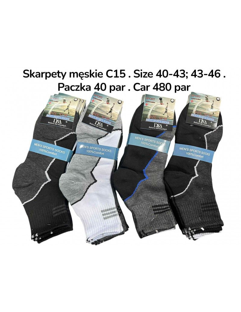 Skarpety Sportowe Męskie C15