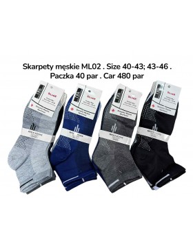 SKARPETY MĘSKIE BAWEŁNIANE ML02