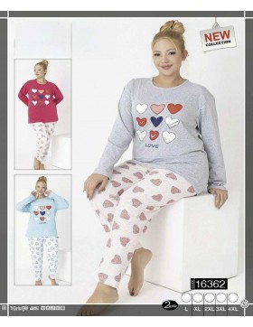 Piżama Asma Bawełna Damskie od L-4XL 16362