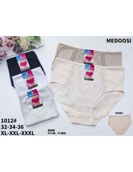 Majtki damskie bawełniane MEDOOSI XL-3XL no.1012