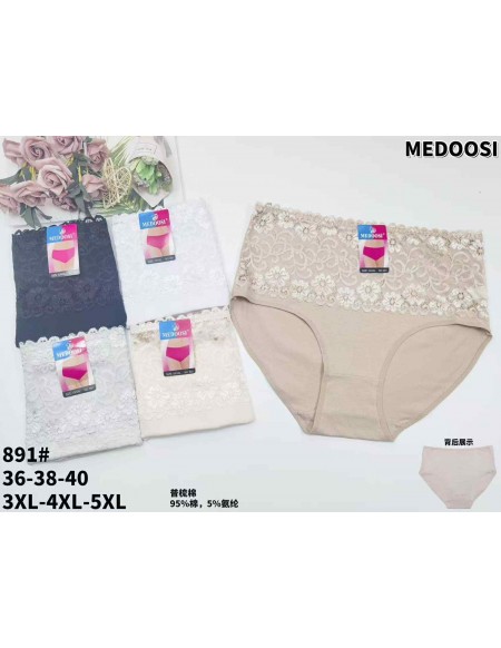 Majtki damskie bawełniane MEDOOSI 3XL-5XL no.891