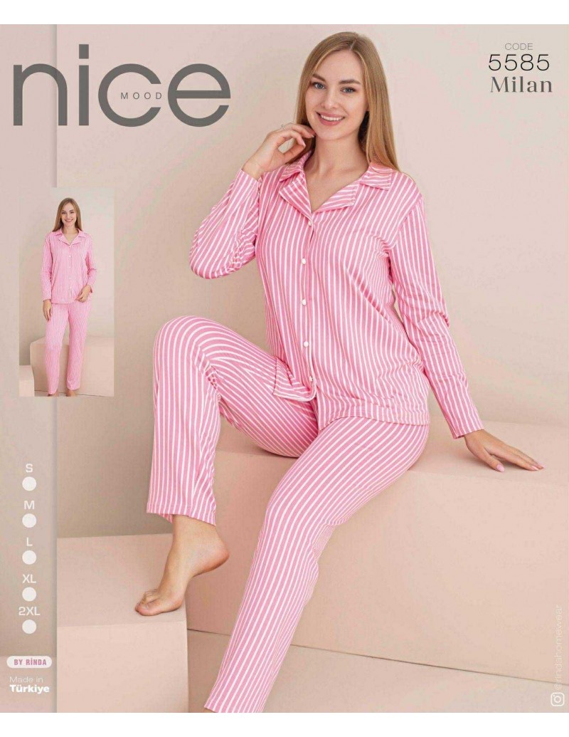 Piżama Bawełniana Damskie Nice od S-2XL 5585