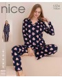 Piżama Bawełniana Damskie Nice od S-2XL 5586