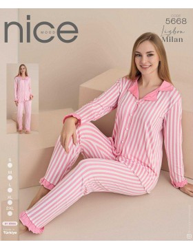 Piżama Bawełniana Damskie Nice od S-2XL 5668