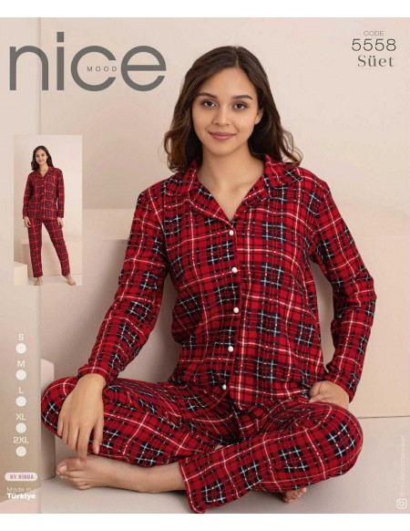 Piżama Bawełniana Damskie Nice od S-2XL 5558