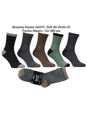 Skarpety Męskie Garniturowe AG-07C