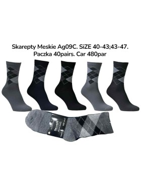 Skarpety Męskie Garniturowe AG-09C