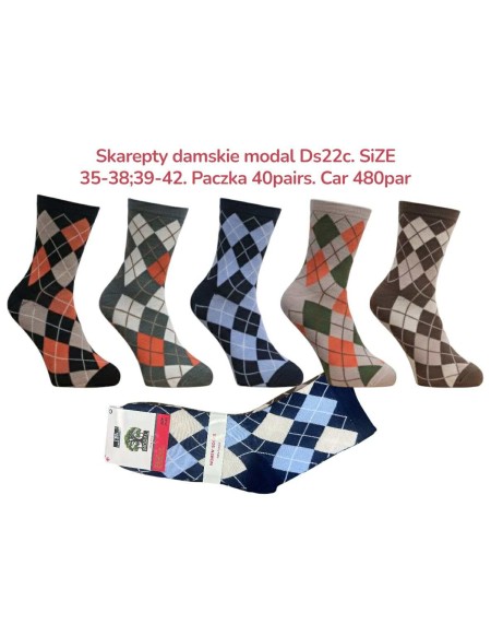 Skarpetki Damskie Zwykły Modal DS22C