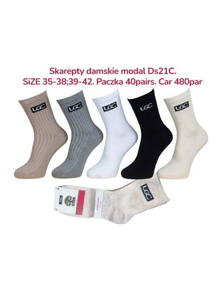 Skarpetki Damskie Zwykły Modal DS21C
