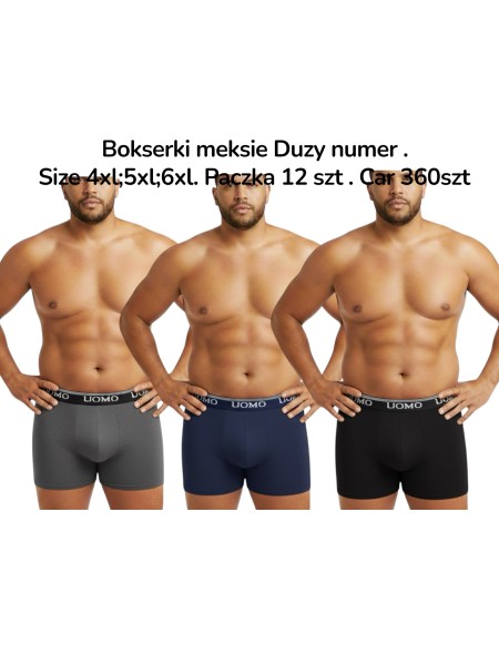 Bokserki Męskie Duzy numer 4XL-6XL BSB01