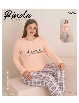 Piżama Rinda Bawełna Damskie od XL-4XL 5694