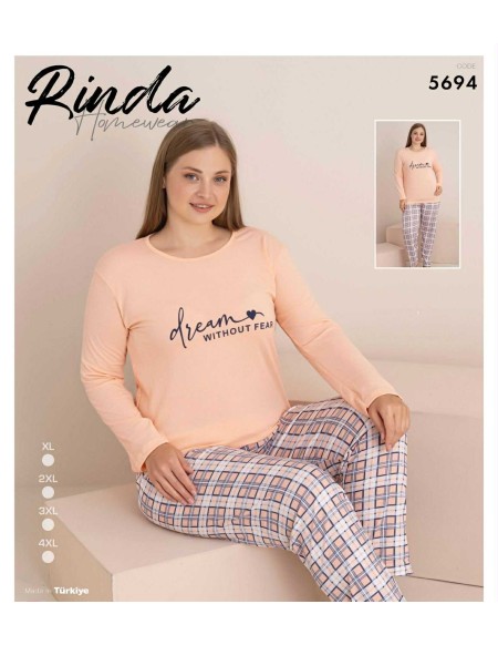 Piżama Rinda Bawełna Damskie od XL-4XL 5694