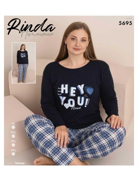 Piżama Rinda Bawełna Damskie od XL-4XL 5695