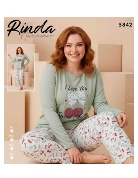 Piżama Rinda Bawełna Damskie od XL-4XL 5842