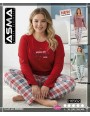 Piżama Asma Bawełna Damskie od L-4XL 16562