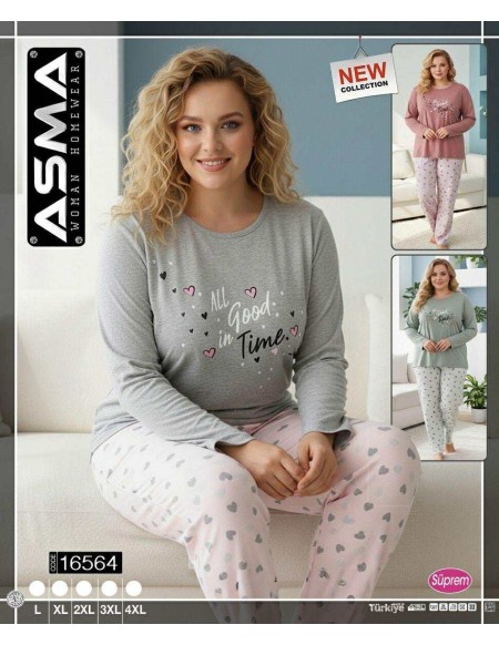 Piżama Asma Bawełna Damskie od L-4XL 16564