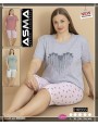 Piżama Asma Bawełna Damskie 3/4 krótkie rękaw  od L-4XL 16555
