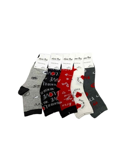 Skarpety Damskie Walentynkowe AURAVIA N0: NZP1179