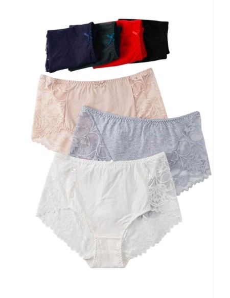 Majtki damskie z koronami XL-3XL WNMC90745