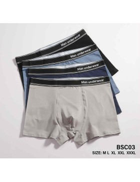 Bokserki męskie bawełniane M-3XL BSC03