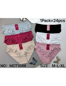 Majtki damskie bawełniane koronką M-XL MCT104
