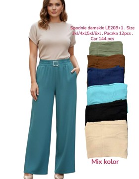 Spodnie damskie kuloty szerokie od 3XL do 6XL N0: LE208+1