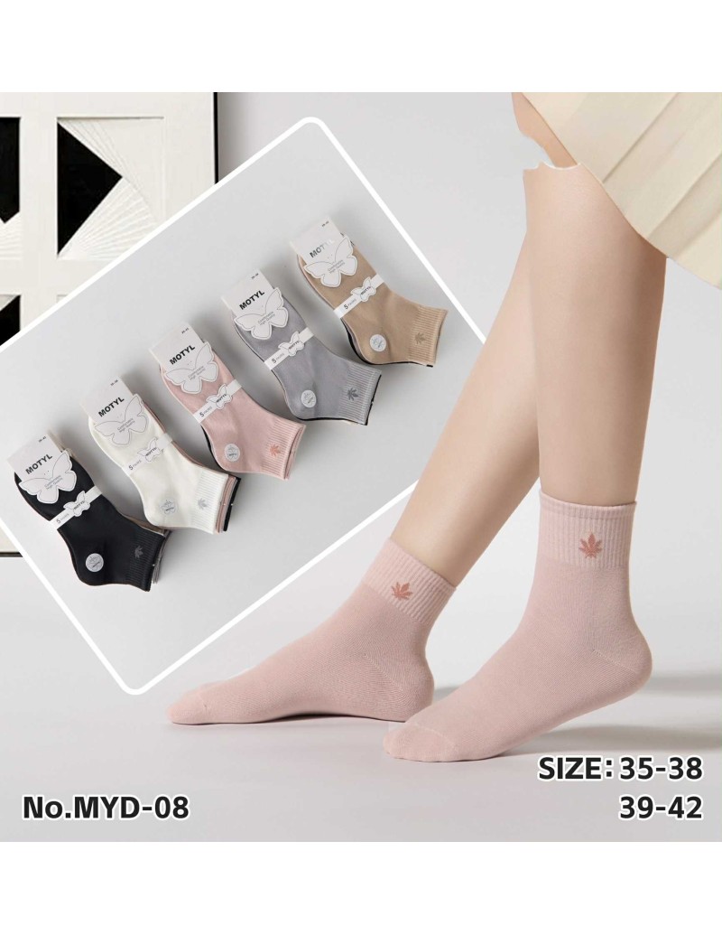 Skarpety Damskie zwykły Bawełniane MYD-008