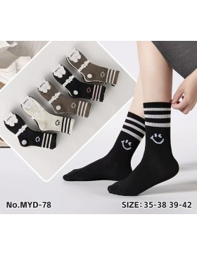Skarpety Damskie zwykły Bawełniane MYD-078