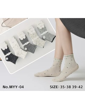 Skarpety Damskie Bezuciskowe Bawełniane MYY-04