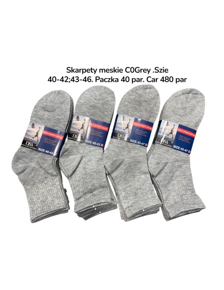 Skarpety Sportowe Męskie C0GREY