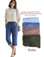 Spodnie Damskie Rybaczki Streczowe KDT201