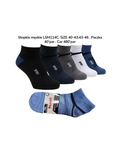 Skarpety Stopki Męskie LSM114C