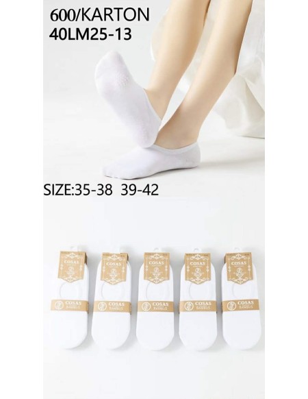Skarpetki Stopki Damskie Bambusowe Antypoślizgowe 35-42 40Lm25-13