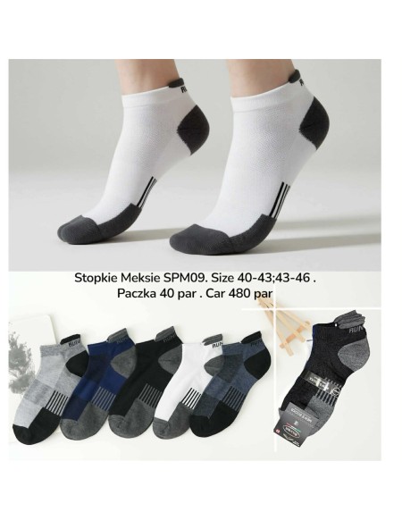 Skarpetki Stopki Męskie Sportowe Bawełniane 40-46 SPM09