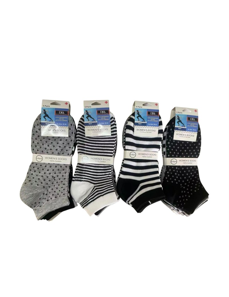 Skarpetki Stopki Damskie Bawełniane do Sneakersów 35-42 SD02