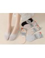 Damskie skarpetki stopki koronkowe INVISIBLE z silikonem – bawełna 35-42 V20698-86