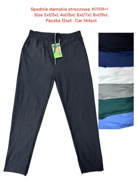 Spodnie Damskie Streczowe plus size 2XL-9XL N0: KC008+1