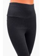 Legginsy damskie prążkowane bambusowe push up czarne S-2XL BL9-25120