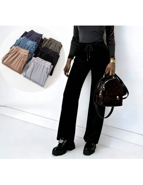 Spodnie damskie  welurowe    M-4XL PW-0223-3 – hurt