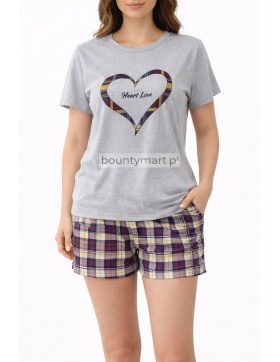 Komplet Piżama damska krótka z bawełny  Rozmiar L-3XL