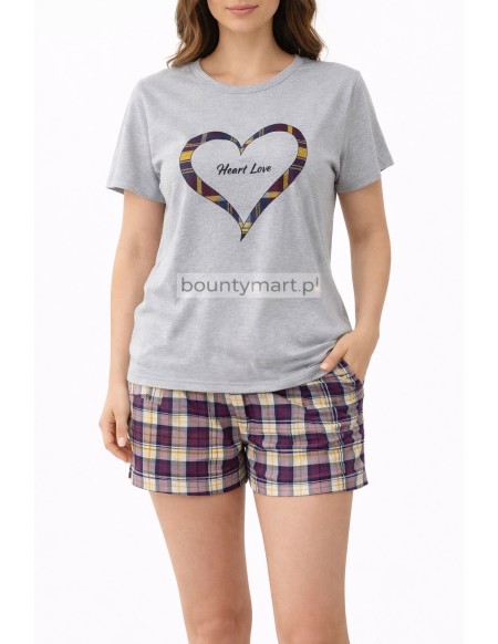 Komplet Piżama damska krótka z bawełny  Rozmiar L-3XL