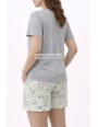 Komplet Piżama damska krótka z bawełny  Rozmiar L-3XL floral